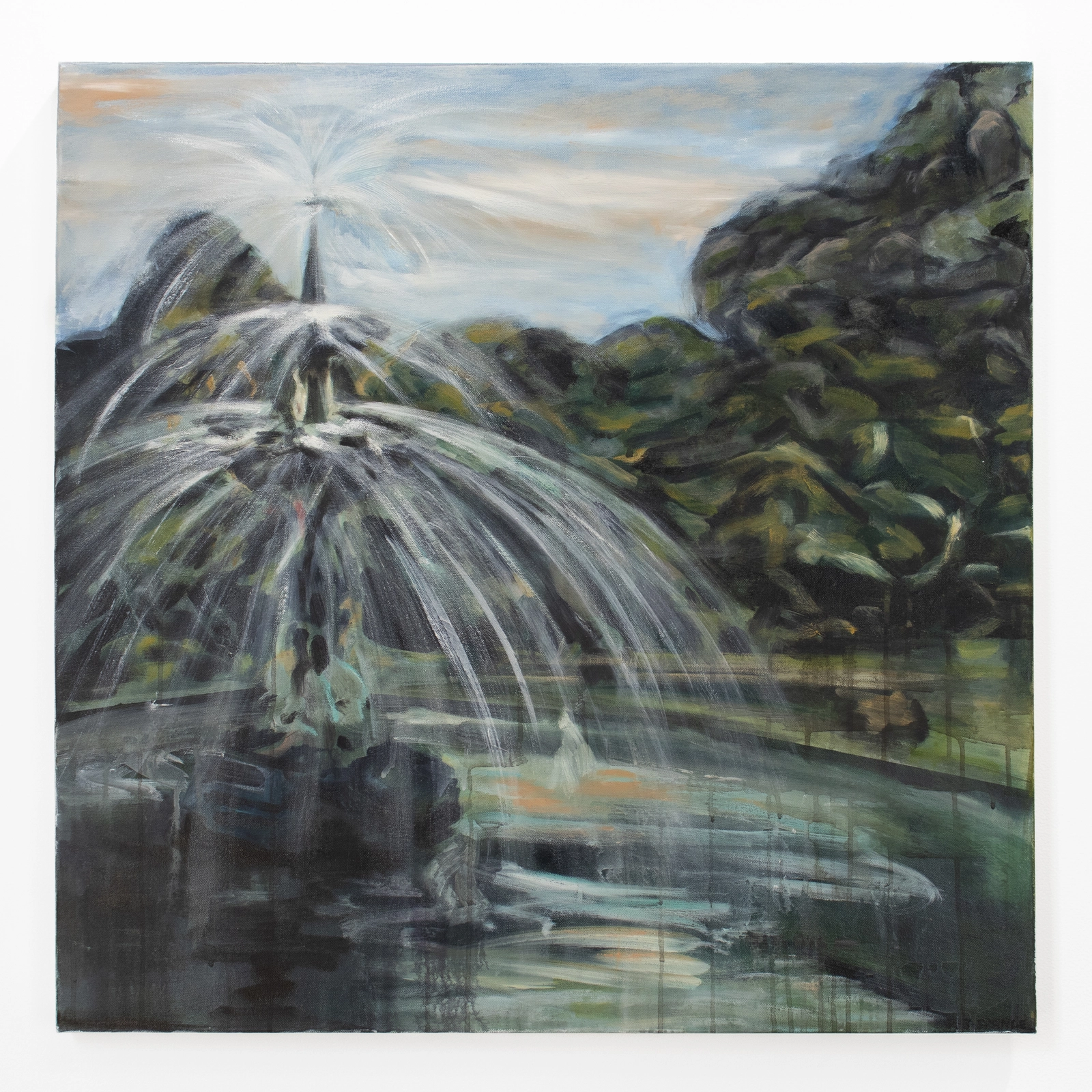 The Gardens, 2025 - painting by Rebecca J Spence