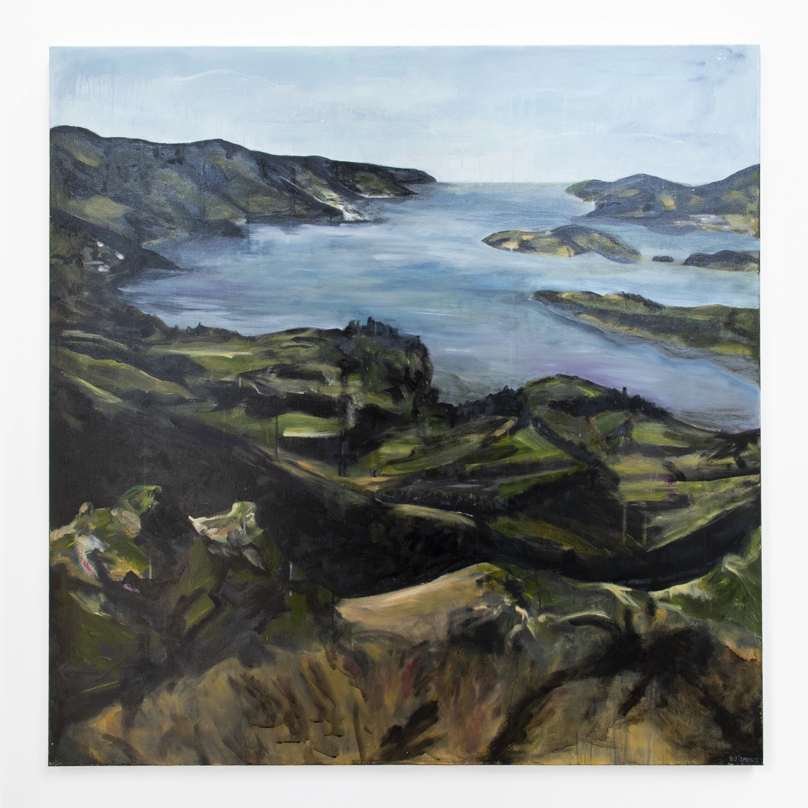 The Summit, 2025 - painting by Rebecca J Spence